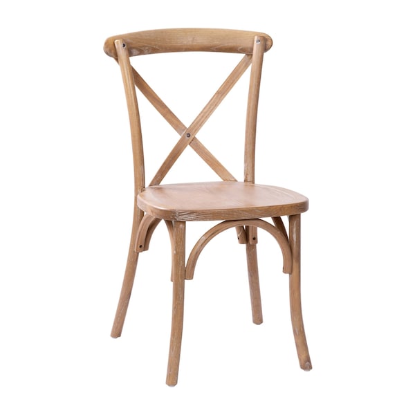 Flash Furniture Advantage Medium With White Grain X-Back Chair X-BACK-MEDWHT - main